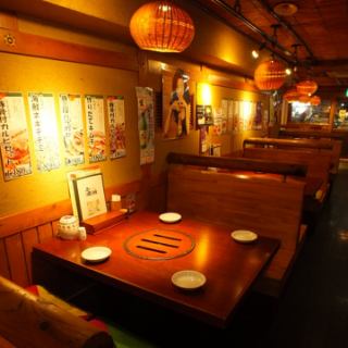 Please enjoy your meal in a calm Japanese atmosphere.