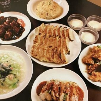 [2-hour all-you-can-drink included] Toyosu store only! Minmin course 4,200 yen <7 dishes total> | Banquet