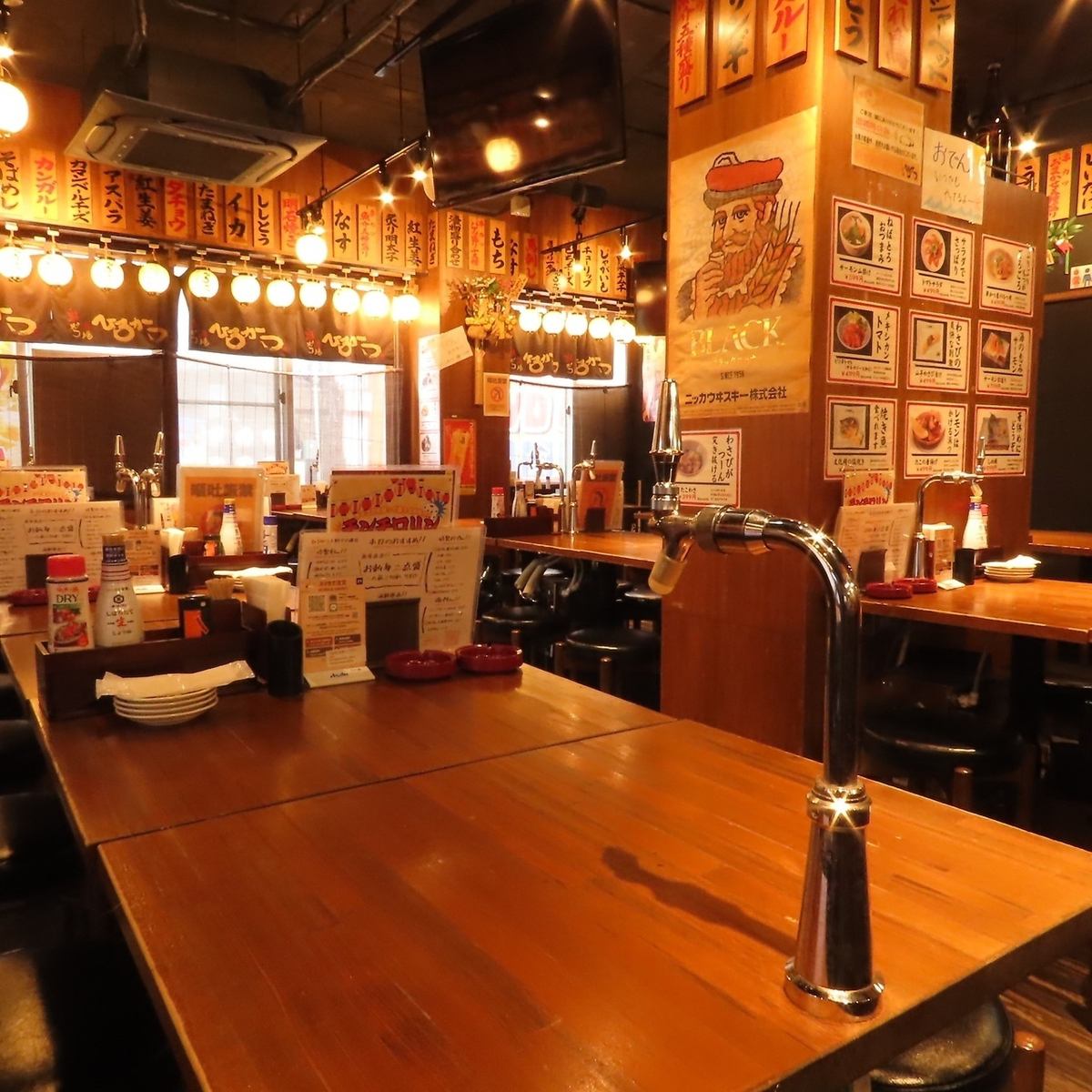 【全65席】広々店内で揚げたてアツアツ串カツ＆豊富な飲み放題