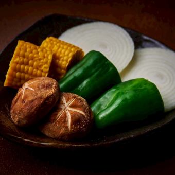季節の焼き野菜盛り