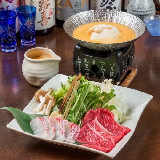 【雲丹しゃぶコース】全7品飲み放題付き (お料理6000円＋飲み放題2000円)