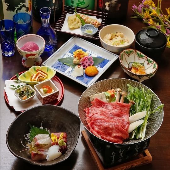 【寒椿会席】全7品飲み放題付き (お料理5000円＋飲み放題2000円)