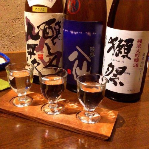 地酒飲み比べ