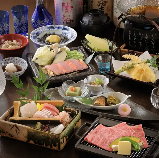 【9月末まで／あさがお会席】季節の食材をふんだんに使用した目にも華やかな宴会コース