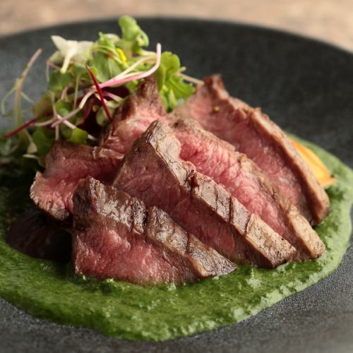 【なにわ黒牛の炭焼き◎】上質な肉本来のうま味を存分にご堪能ください