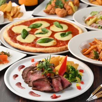 ★貸切・少人数でのパーティー・宴会でおすすめ！【プレミアムコース】お食事7品＋2H飲放題★