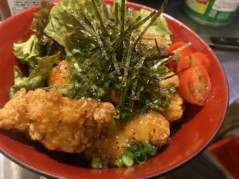 ねぎ塩からあげ丼