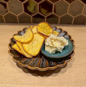 パリパリさつまいもクリームチーズ