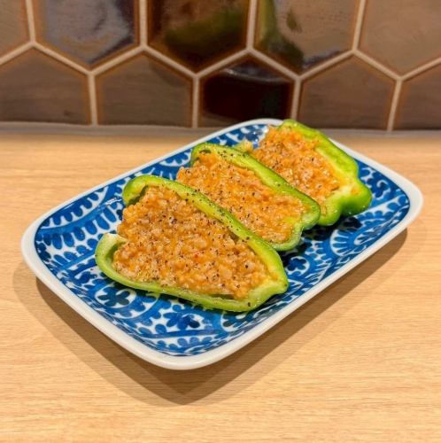 肉みそピーマン