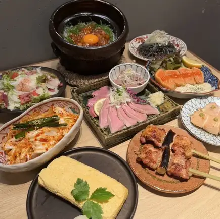 【プレミアム特選コース・厳選焼酎、日本酒飲み放題】7000円 9品(2時間飲み放題付※90分L.o)