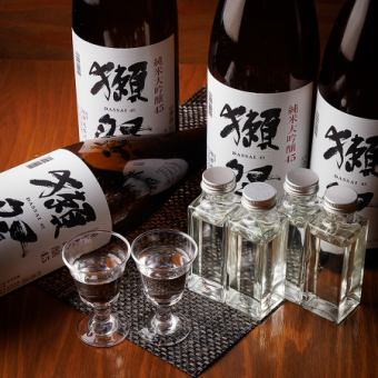 【日本酒メインお手軽コース】獺祭含む日本酒と充実の40種類以上の飲み放題付き2時間3,650円