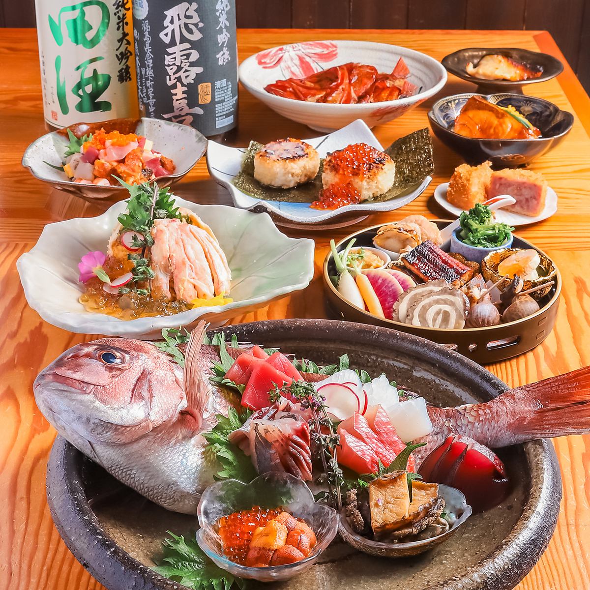 職人技が光る、海鮮料理をお楽しみください。