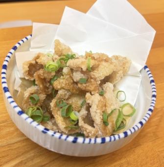 カリカリ鶏皮ポン酢
