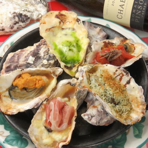 Hiroshima's specialty "grilled oysters"