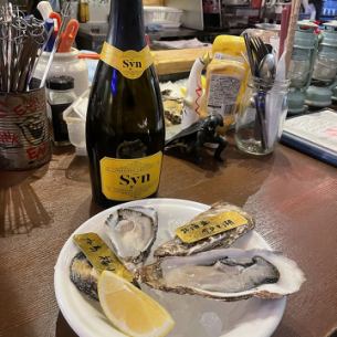 Bubbles and oysters
