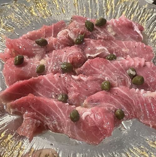 Bluefin tuna carpaccio