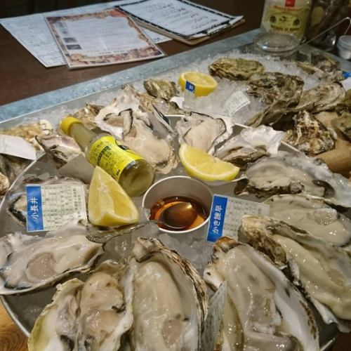 Raw and grilled oysters from Fukuyama