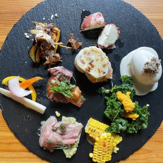【ご褒美ランチ】お肉のランチコース　峠下牛/前菜９種/季節のスープ/ドリンク全12品