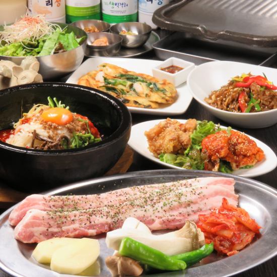 Yakuin Takamiya-Dori★受欢迎的韩国餐厅“Sora Tobu猪”☆