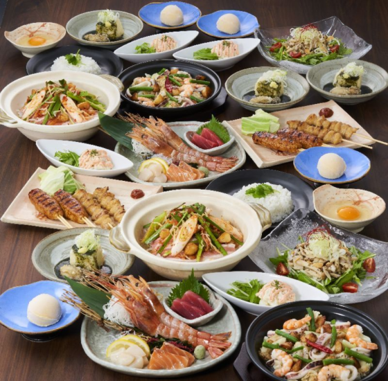 We have a wide variety of banquet options available, starting from 4,500 yen! *The image is an example.