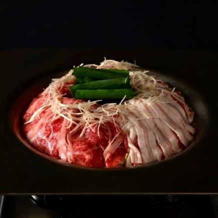 【★本店人气商品★】A5等级和牛×冲绳阿古猪“熟肉”套餐 7,500日元
