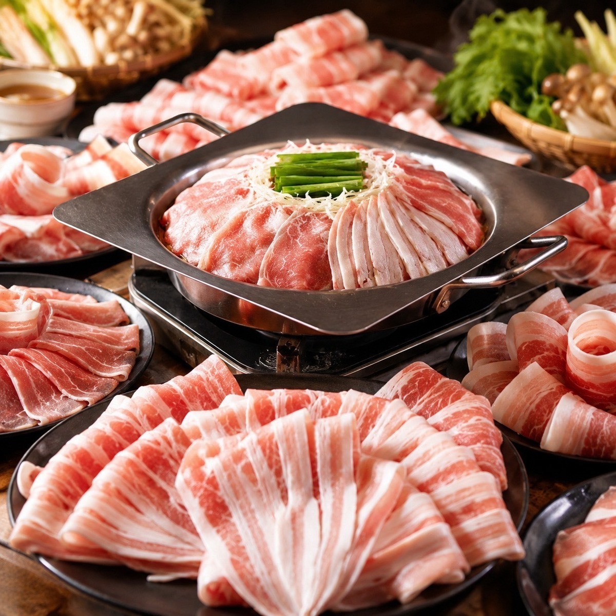 やんばる豚がで楽しめる食べ放題プランご用意しております！