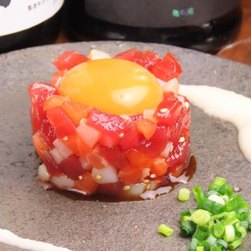 Seafood Yukhoe with grated yam