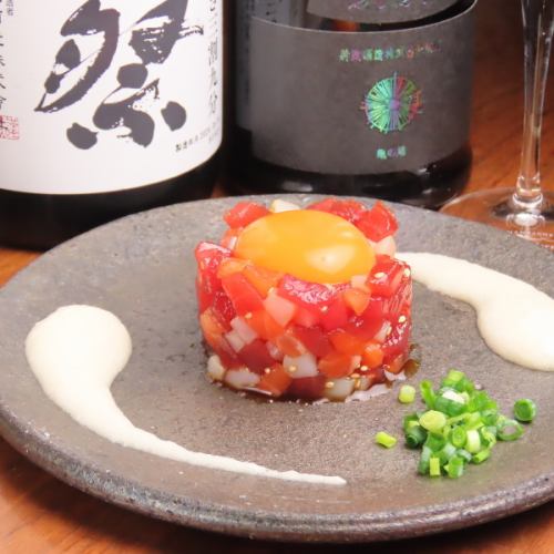 The extremely popular menu item: Seafood Yukhoe