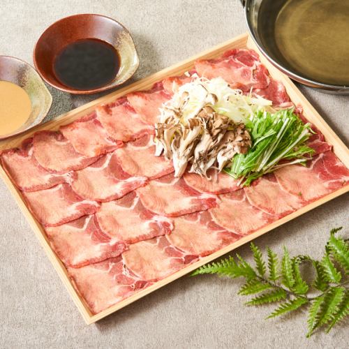 鶴龍こだわり出汁のタンしゃぶ