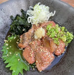 鶏白レバー炙り刺