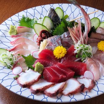 [Kagayaki's Easy Course] Includes 2 hours of all-you-can-drink and 5 dishes including sashimi and skewers delivered directly from Toyosu for 4,000 yen