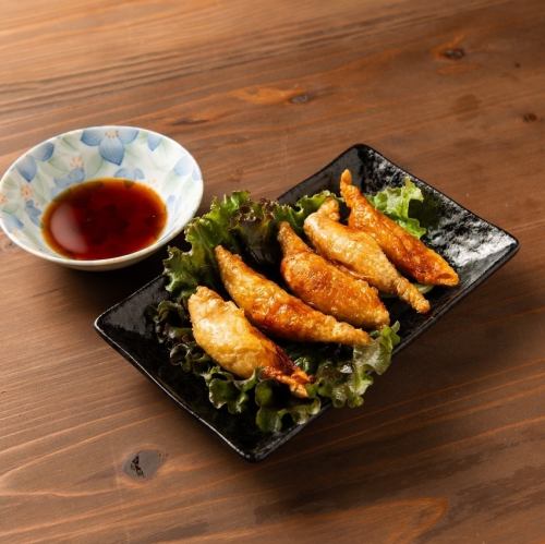 鶏皮餃子