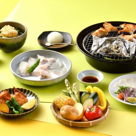 【焼きふぐ】◎季節限定◎夏安居・消夏(しょうか)コース《全7品》※5/13より