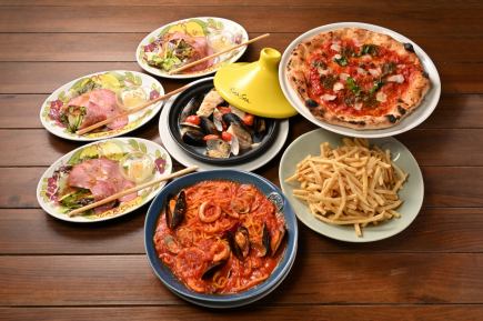 海の幸を使ったVANSAN定番のコース【Mare マーレ】フリードリンク2時間付3800円