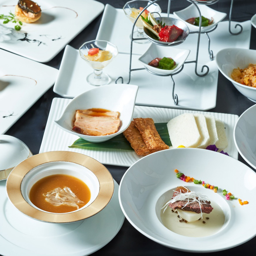 平日ランチ限定】水晶コース 特製北京ダック、ふかひれ等全7品＋1