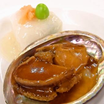 Red-cooked abalone fish