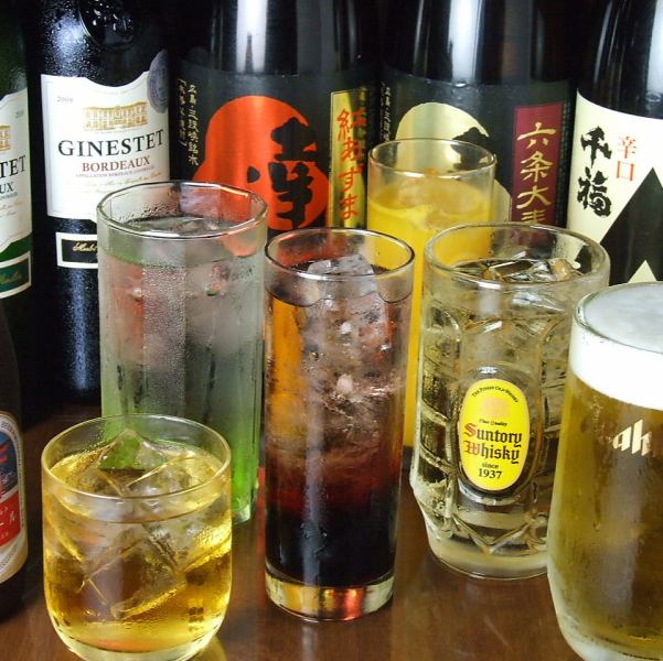 Sake, shochu, cocktails