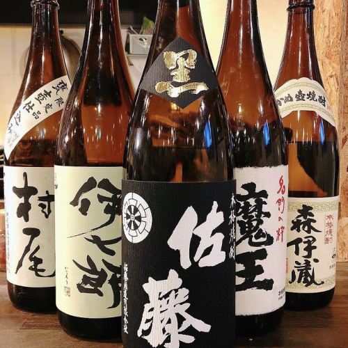 有名銘柄の焼酎が豊富