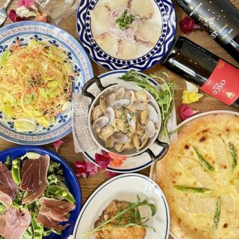 「春季」限時特惠：限時推出的課程，包含 7 種時令食材。
