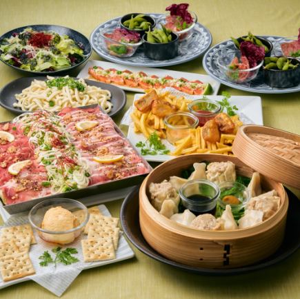 【全8品】豚塩カルビ焼肉コース☆2時間☆飲み放題付4,500円(税込)
