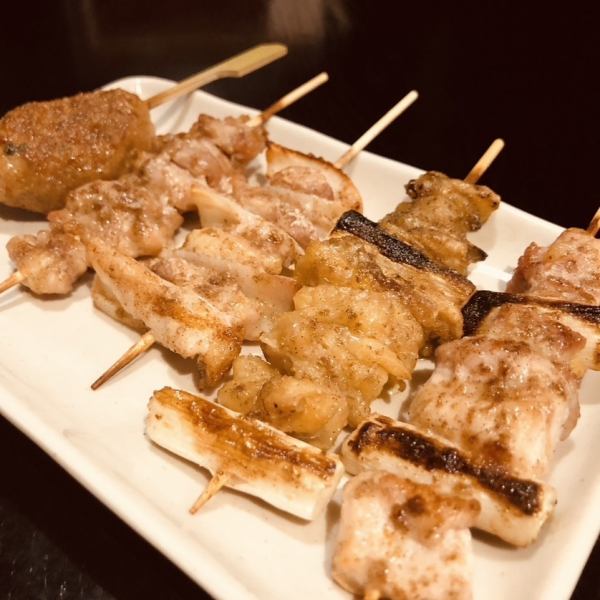 Thick and juicy "Tori skewers (5 pieces)"