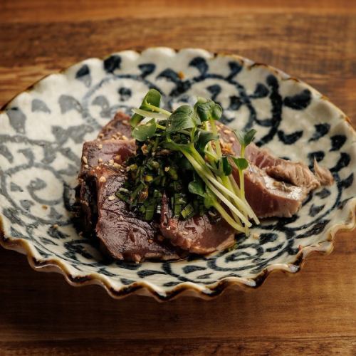 Seared Bonito with Chive Soy Sauce