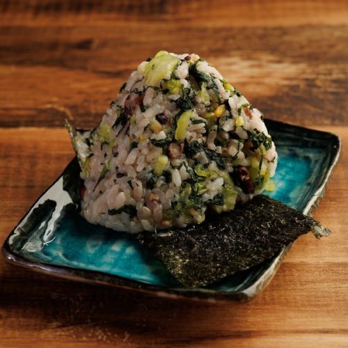 15-grain rice ball (Nozawana)