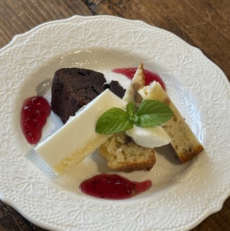 3種のケーキ