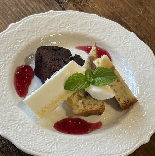 3種のケーキ