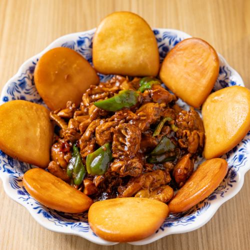 地鶏の香味炒め