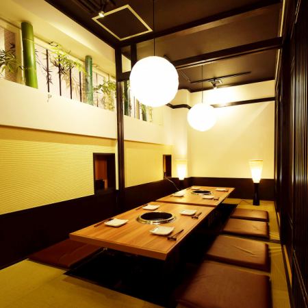 We can accommodate 2, 4, 6, 8 people... We can provide private rooms for any occasion, so please feel free to contact us. The calm Japanese atmosphere is popular! Perfect for girls' parties and group dates.