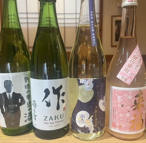 店主オススメの日本酒も！