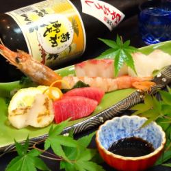 宮崎縣的各種新鮮魚類生魚片