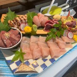地鸡刺身拼盘（8种）（4人份）